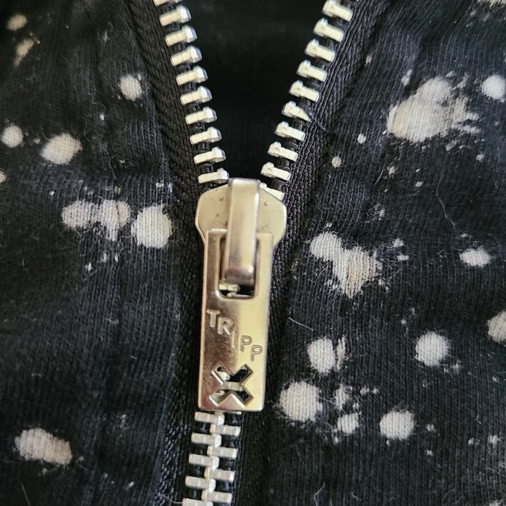 Rare Vintage Tripp NYC Bleach Splatter Hoodie - Picture 7 of 13